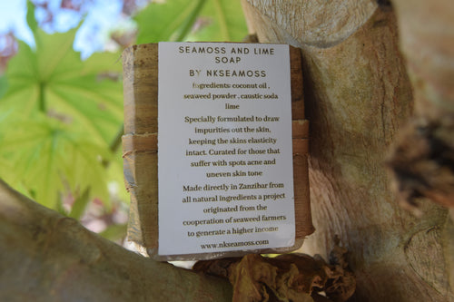 seamoss and lime soap